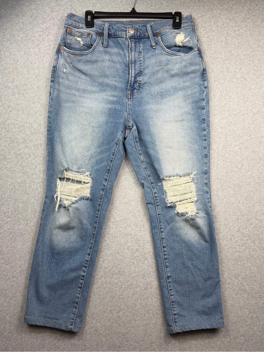 Madewell The Perfect Vintage Jean Distressed Medium Wash Denim Women’s Size 31